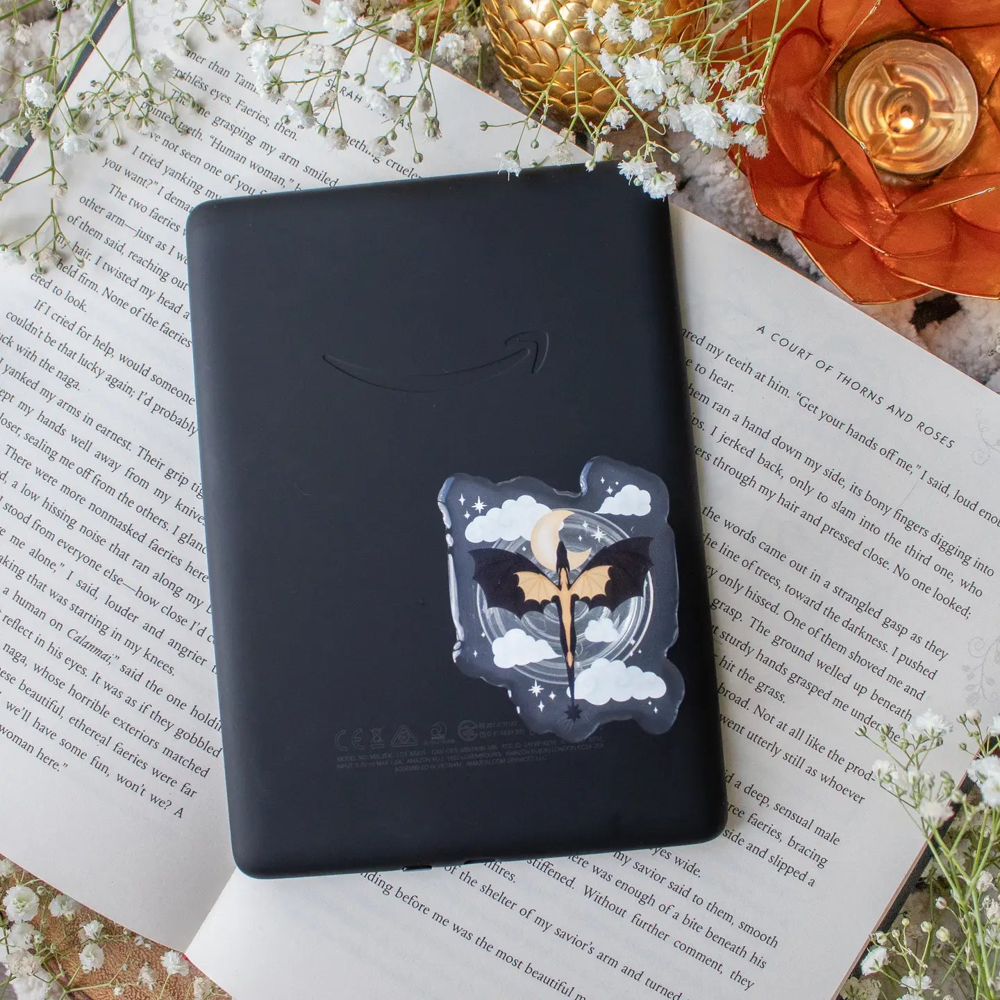 Fourth Wing Dragon Violet’S Signet Kindle Grip