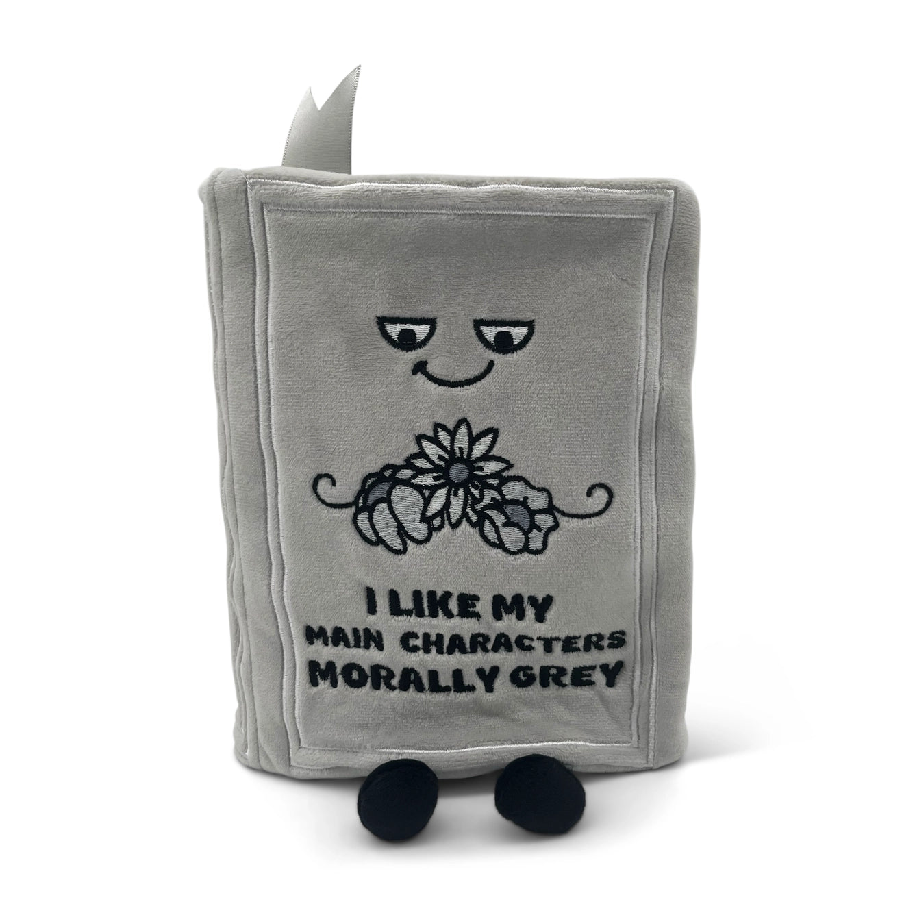 "I Like My Main Characters Morally Grey" Book Plushie
