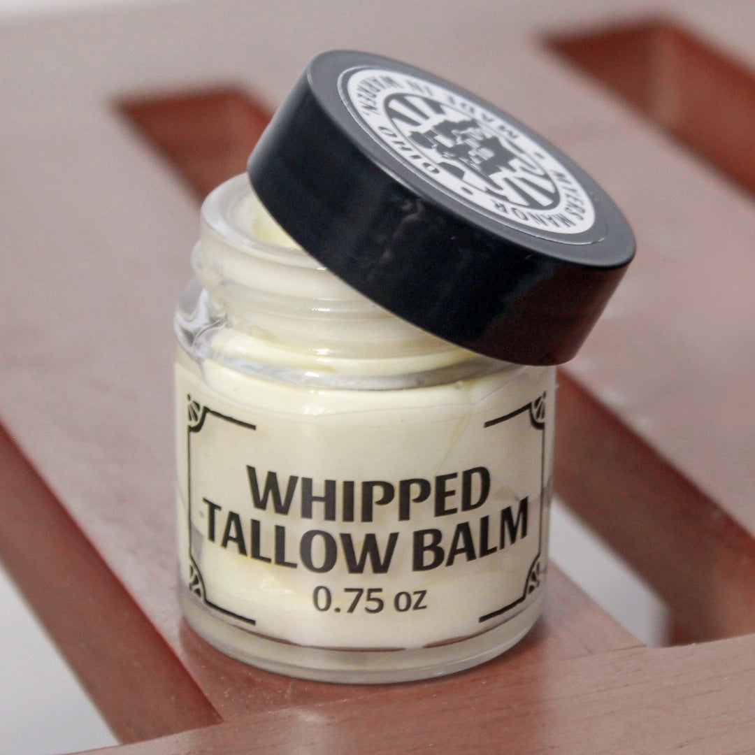 Non-Toxic Organic Grass-Fed Whipped Tallow Balm in Glass Jar