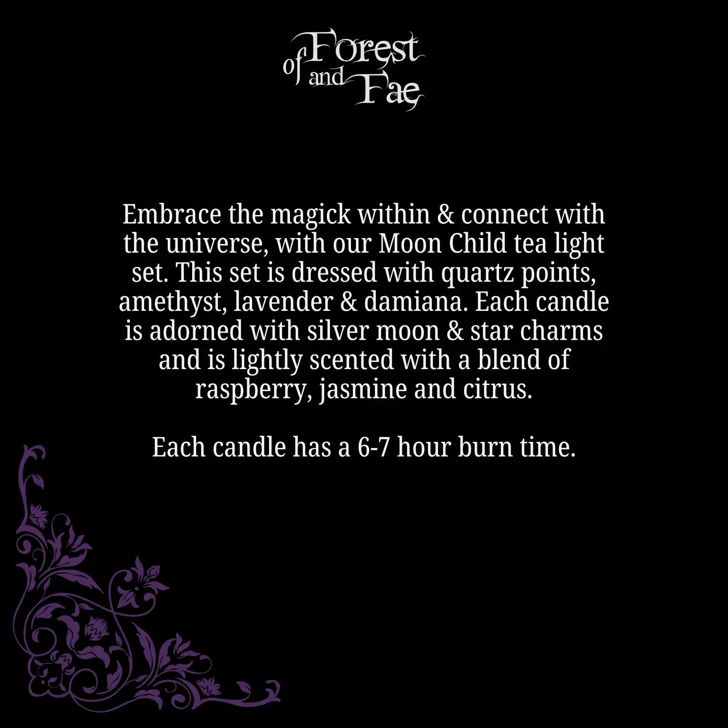 Moon Child Witchy Tea Light Set