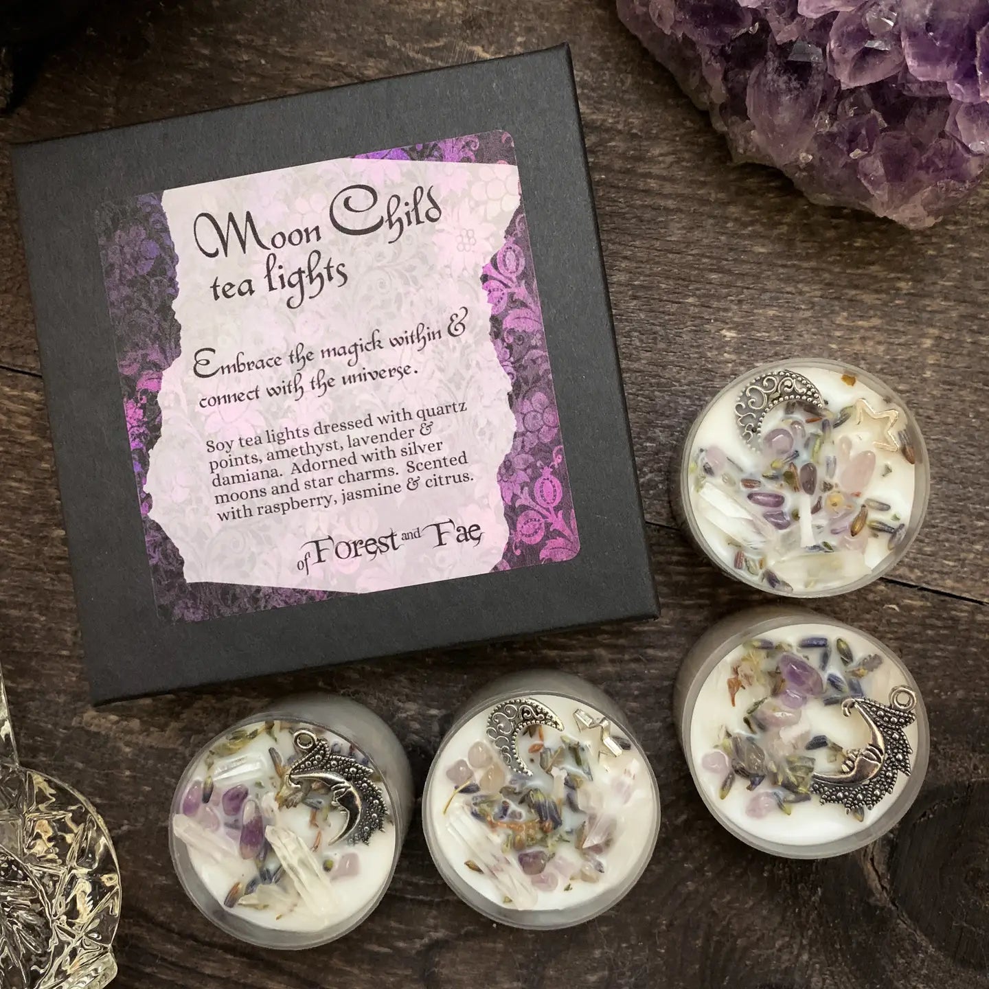 Moon Child Witchy Tea Light Set