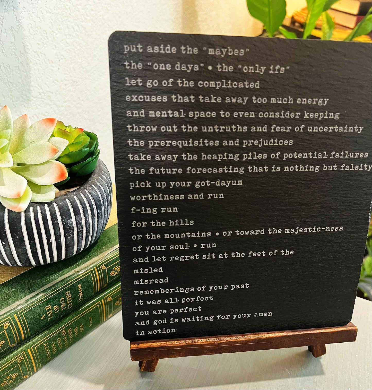 Engraved Slate I Original Poetry