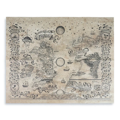 A Court of Thorns and Roses Prythian World Map