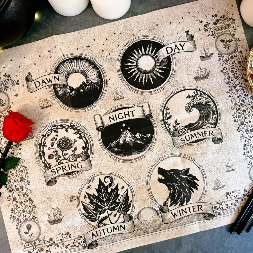 A Court of Thorns and Roses Prythian World Map